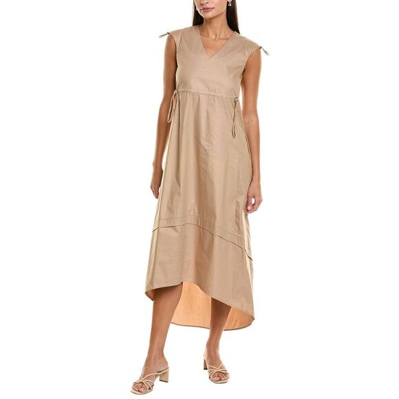 Peserico WomensMidi Dress, Tan
